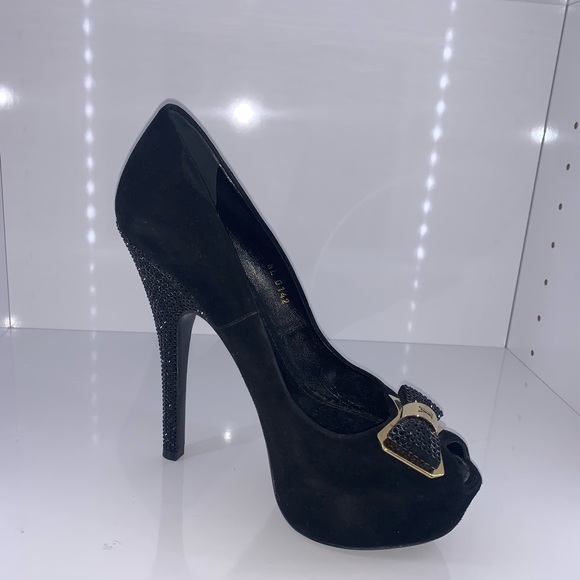 Louis Vuitton Suede Crystal platform heel 37 - Picture 3 of 8